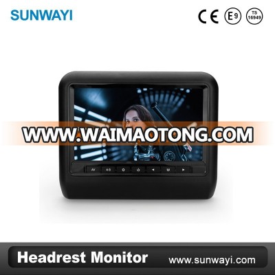 Factory price 9inch car back seat lcd monitor display headrest monitor