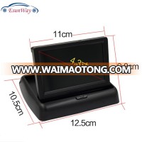 Foldable 4.3Inch Color LCD TFT Reverse Rear view Monitor for Car Back Up Camera