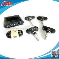 Wireless solar energy car tire pressure monitoring system with 4 internal sensors TPMS