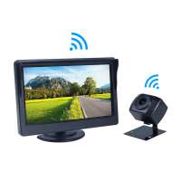 5inch screen wireless car camera system with 12v IP69k