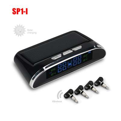 2020 New Arrival  Solar power tire pressure monitoring system car tpms with Internal Sensor and solar LCD Display