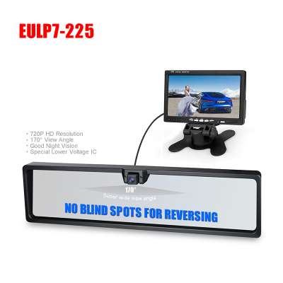 7 inch TFT LCD Screen with 720p European License Plate Camera Rearview System