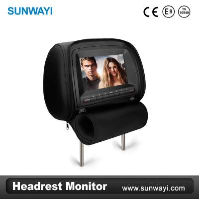 Waimaotong 7inch Car headrest monitor DVD/AV with pillow and zipper