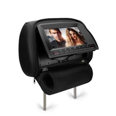 7-inch Car Headrest Monitor with hdmi and zipper for Car