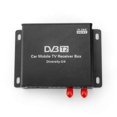 Car tv set top box DVB-T2 with Two Tuner Antenna