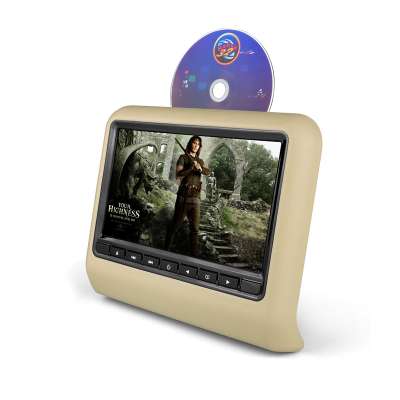 Multi-functional 9 Inch Slot-in Headrest DVD player headrest monitor