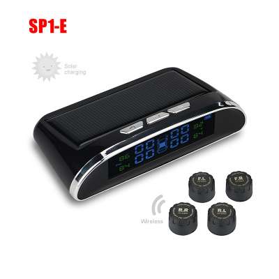 2020 New Arrival car tpms Solar power tire pressure monitoring system with External Sensor and solar LCD Display