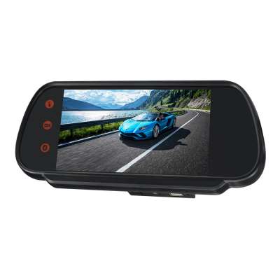 Car touch screen 7"TFT LCD Mirror Monitor with reversing function and remote control