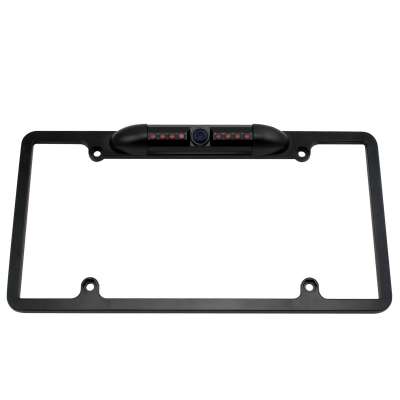 car license plate frame rearview camera with led light for car reversing