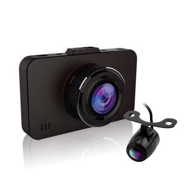 3 Inch Dual record car Dash Camera with rearview camera for video recording